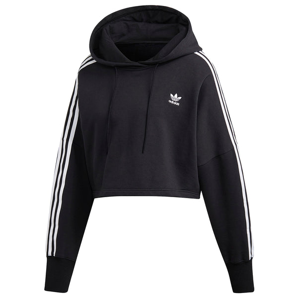 Adidas Cropped Hooded Sweatshirt Womens Style : Ed7554