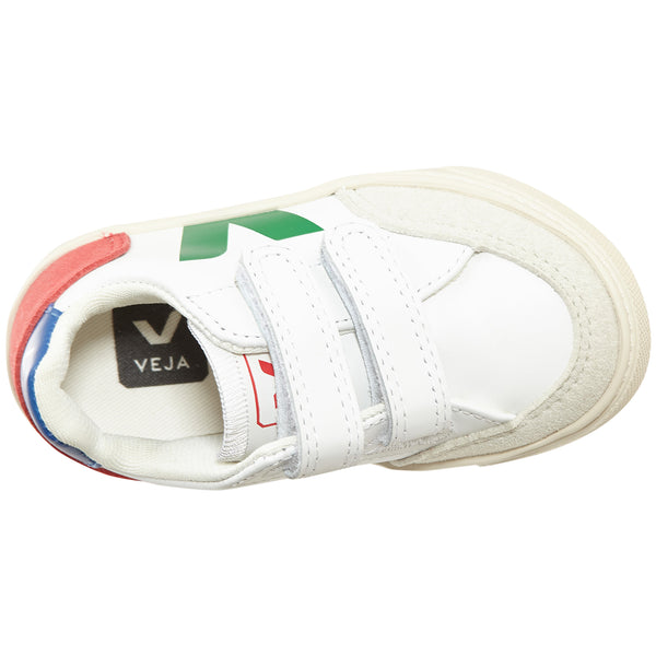 Veja Small V-12 Velcro Leather Toddlers Style : Vsv022236t
