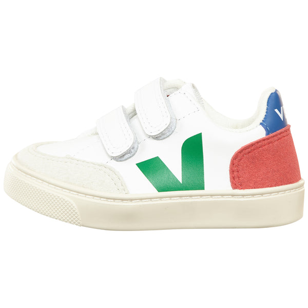 Veja Small V-12 Velcro Leather Toddlers Style : Vsv022236t