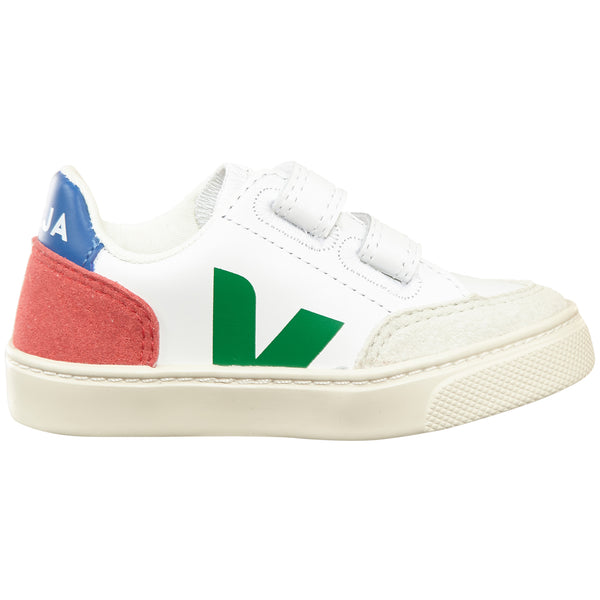 Veja Small V-12 Velcro Leather Toddlers Style : Vsv022236t