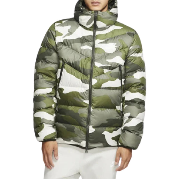 Nike Sportswear Down Fill Windrunner Printed Hooded Puffer Jacket Mens Style : Bv4763