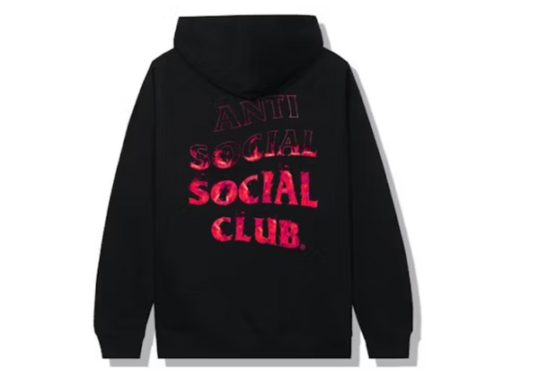 Anti Social Social Club A Fire Inside Hoodie Black/Pink Flame