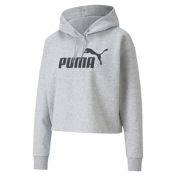 Puma Ess Cropped Logo Hoodie Womens Style : 586869