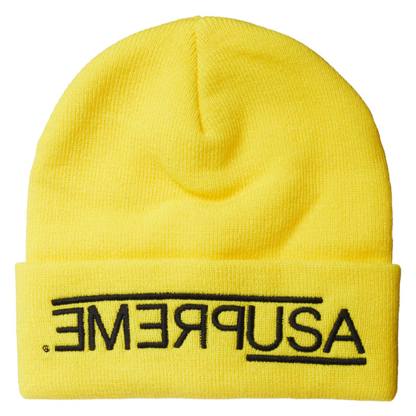 Supreme USA Beanie Yellow