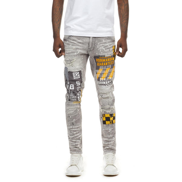 Smoke Rise Utility Fashion Jeans Mens Style : Jp21503