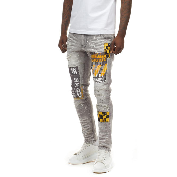 Smoke Rise Utility Fashion Jeans Mens Style : Jp21503