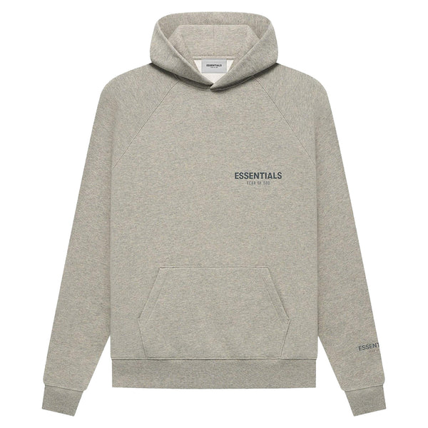 Essentials Fear Of God Men's Dark Oatmeal Hoodie : 705292