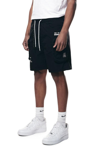 Smoke Rise Printed Nylon Utility Short Mens Style : Ws23182