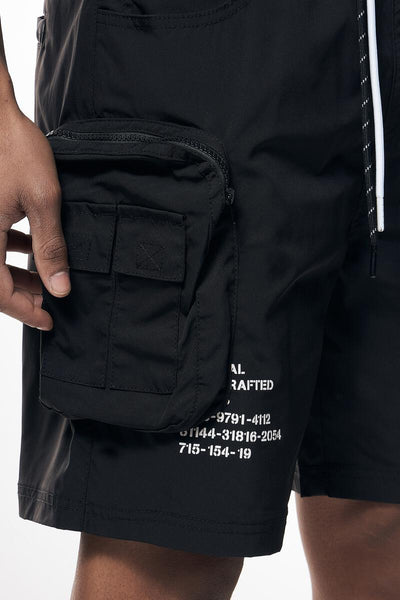 Smoke Rise Printed Nylon Utility Short Mens Style : Ws23182