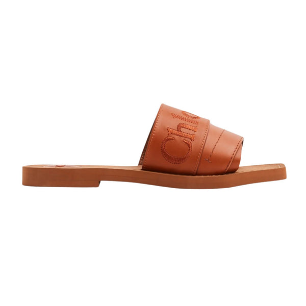 Chloe Leather 'Woody' Slides Womens Style : Chc22w188bf