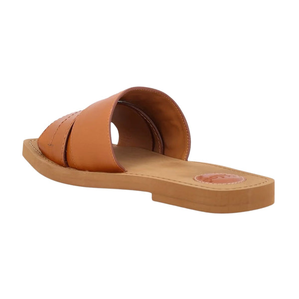Chloe Leather 'Woody' Slides Womens Style : Chc22w188bf