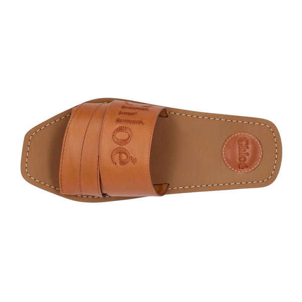 Chloe Leather 'Woody' Slides Womens Style : Chc22w188bf