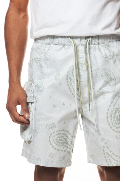Smoke Rise Printed Nylon Utility Short Mens Style : Ws23189