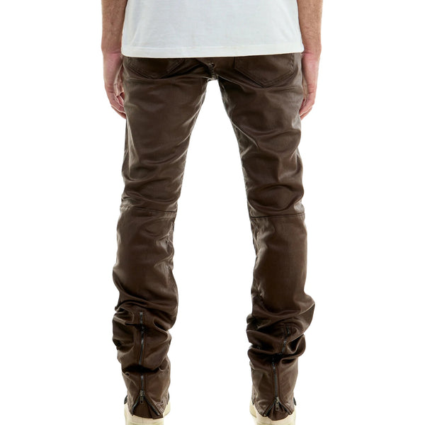 Kdnk Waxed Ziper Stacked Jeans Mens Style : Knb3294