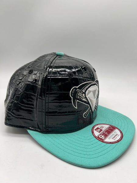 New Era 9fifty West Tenn Diamond Jaxx Black Leather Strapback Unisex Style : Hhh-16577845