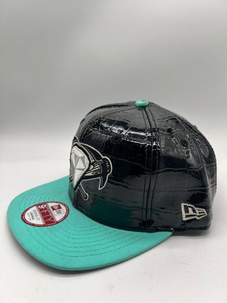 New Era 9fifty West Tenn Diamond Jaxx Black Leather Strapback Unisex Style : Hhh-16577845