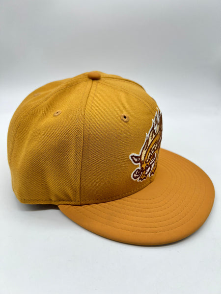 New Era 59fifty Florida Fire Frogs Tan Nubuck Fitted Hat Unisex Style : Hhh-70425161