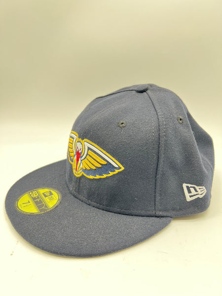 New Era 59fifty New Orleans Pelicans Basic Logo Navy Fitted Hat Unisex Style : Hhh-71507292