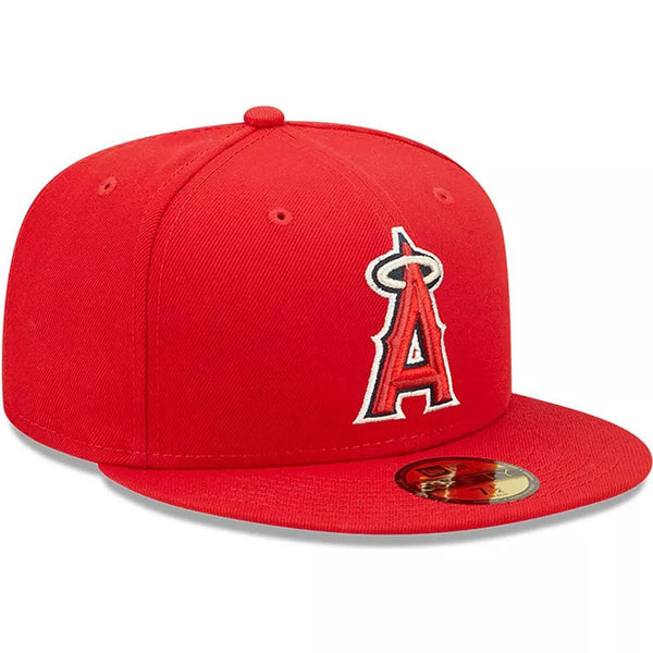 New Era 59fifty Los Angeles Angels Basic Red Fitted Hat Unisex Style : Hhh-70383734