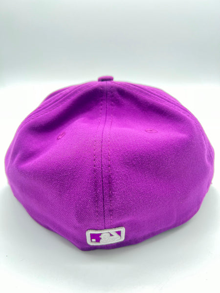 New Era 59fifty New York Yankees Basic Logo Grape Fitted Hat Unisex Style : Hhh-91012941