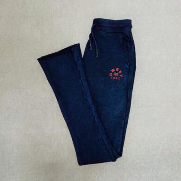 G WEST MENS LETTER GRAPHIC JOGGER- NAVY