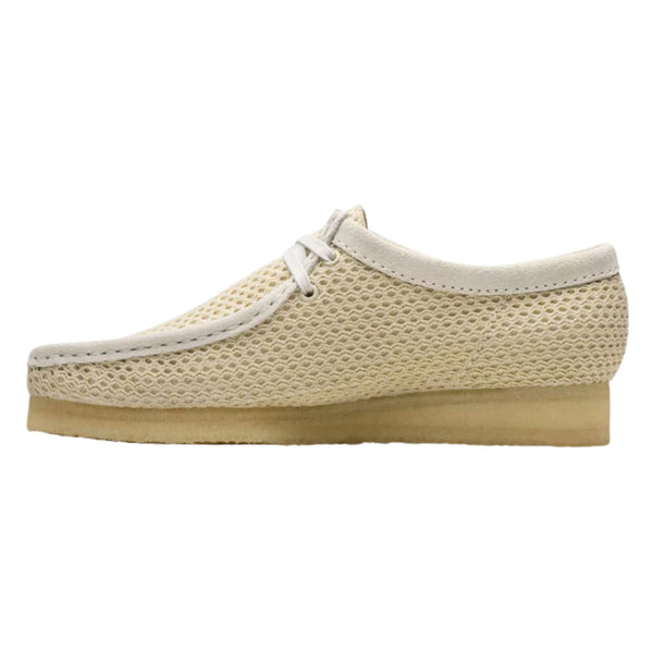Clarks Originals Wallabee Off White Mesh
