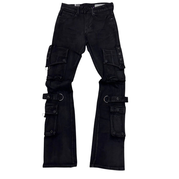 Smoke Rise Eyelet Cargo Jeans Mens Style : Jp25543