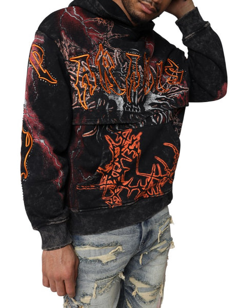 Smoke Rise Paradise Fleece 2fer Hoodie Mens Style : Fo25567