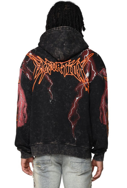 Smoke Rise Paradise Fleece 2fer Hoodie Mens Style : Fo25567