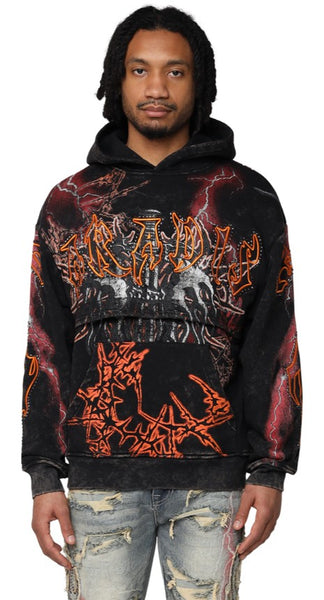 Smoke Rise Paradise Fleece 2fer Hoodie Mens Style : Fo25567