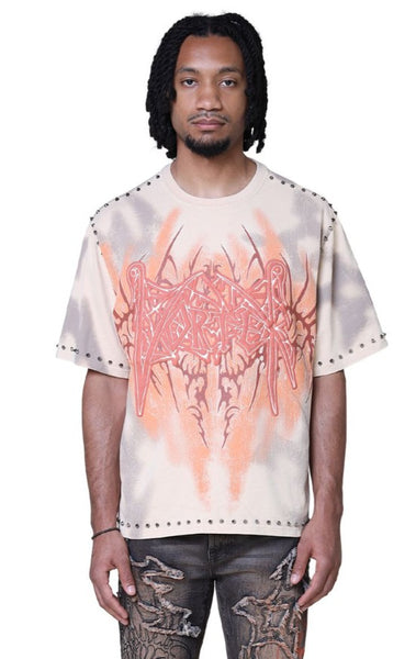 Smoke Rise Ascended Studded T-shirt Mens Style : Kt25661