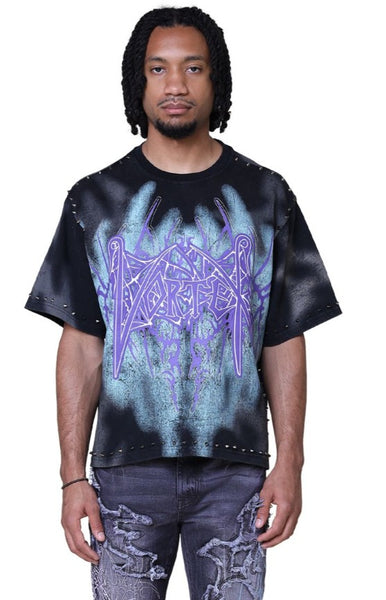 Smoke Rise Ascended Studded T-shirt Mens Style : Kt25661