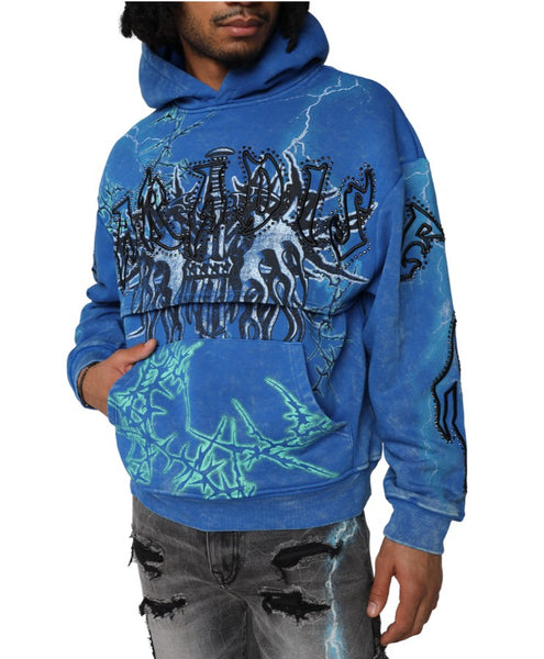 Smoke Rise Paradise Fleece 2fer Hoodie Mens Style : Fo25567