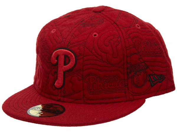 New Era Philadelphia Phillies Fitted Hat Mens Style : HAT361