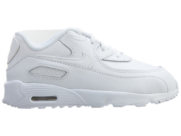 Nike Air Max 90 White Leather Casual Shoes Boys / Girls Style :833416