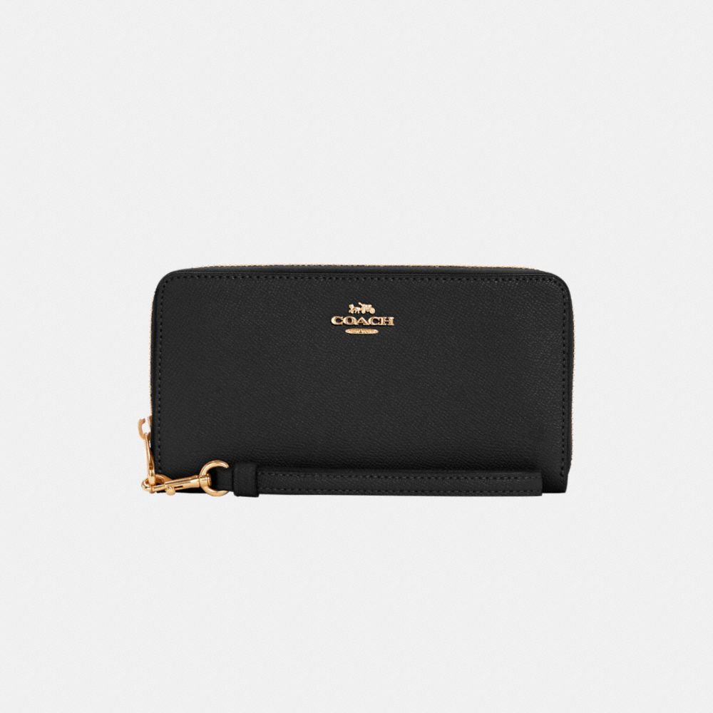 Long Zip Around Wallet - Cross Grain Leather