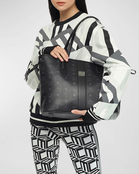 Reversible Liz Shopper Visetos Tote Black