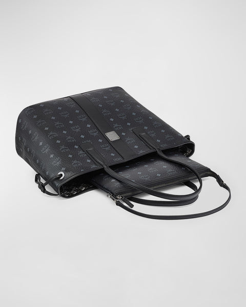 Reversible Liz Shopper Visetos Tote Black