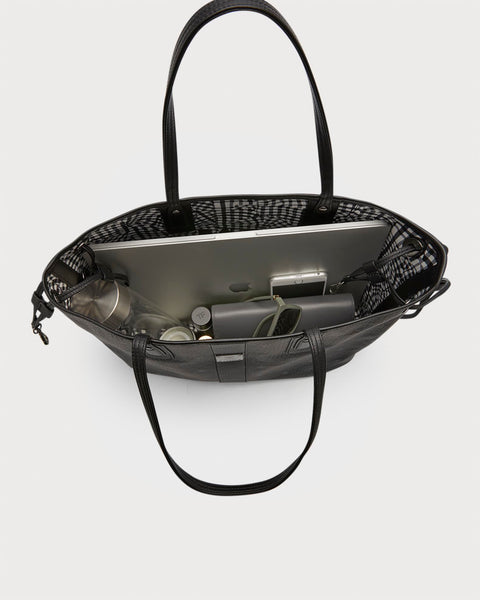 Reversible Liz Shopper Visetos Tote Black