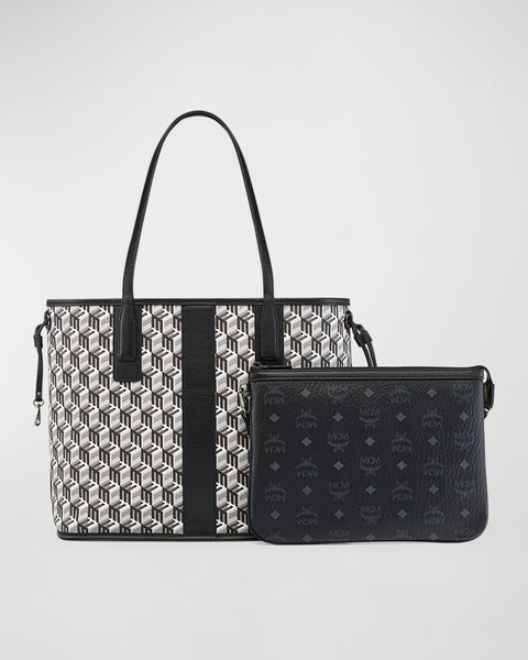 Reversible Liz Shopper Visetos Tote Black