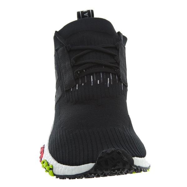 Adidas Originals NMD Racer Primeknit in Core Black/pink Mens Style :CQ2441