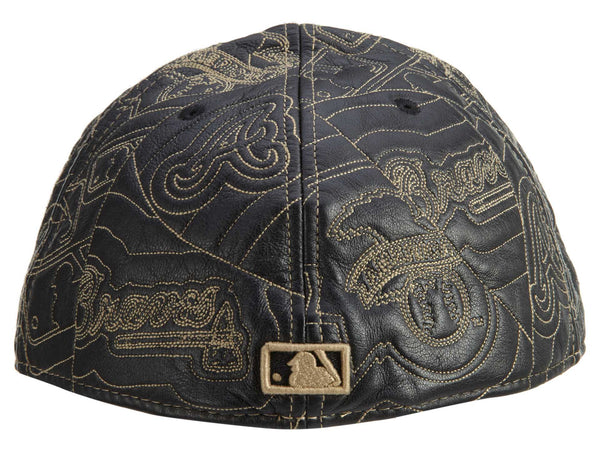 New Era Atlanta Braves 2 Tone Leather Unisex Style : Hat800