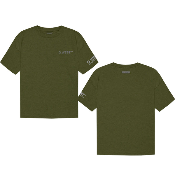 G WEST MEN`S LIFESTYLE PREMIUM T-SHIRT -CAPULET OLIVE