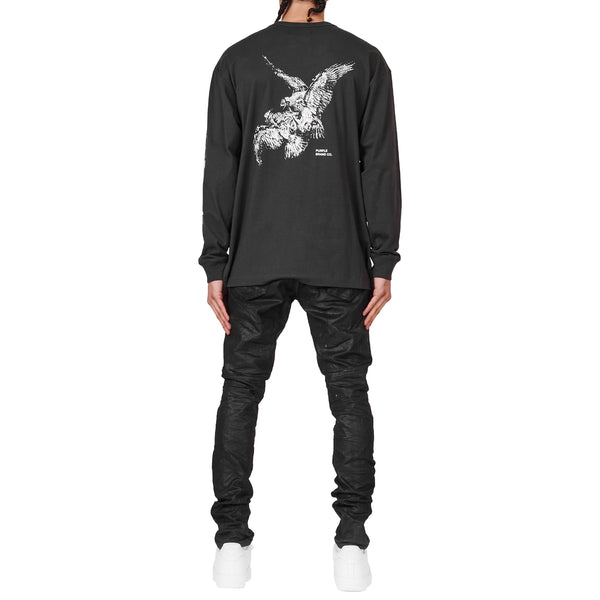 Purple-brand Jersey Birds L/s Tee Mens Style : P204-jbbl222
