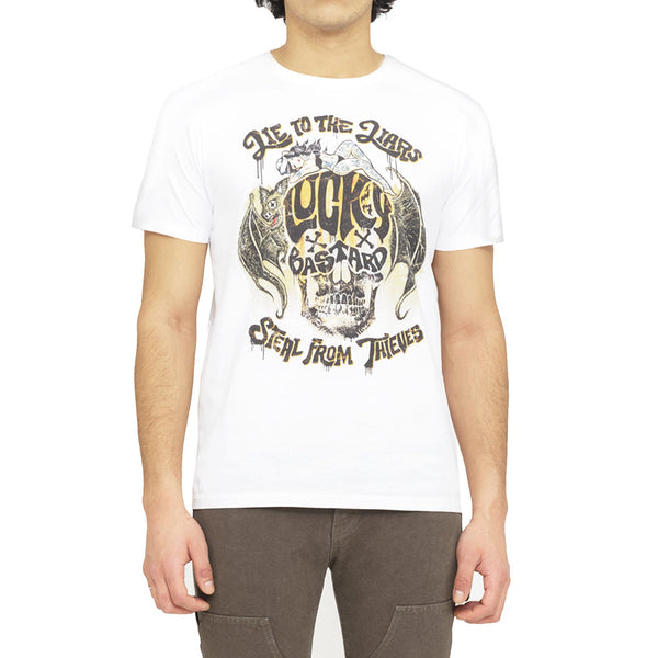 Cult Of Individuality S/s Crew T Lucky Basatrd Mens Style : 621b11-k70
