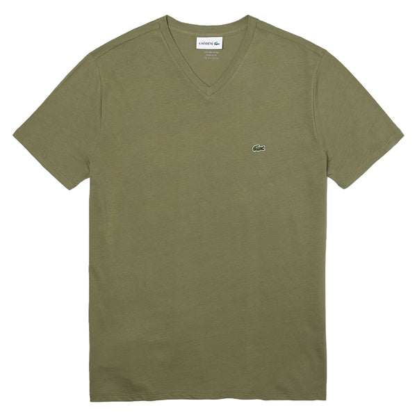 Lacoste V-neck Pima Cotton Jersey T-shirt Mens Style : Th6710 51