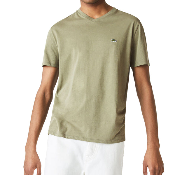 Lacoste V-neck Pima Cotton Jersey T-shirt Mens Style : Th6710 51