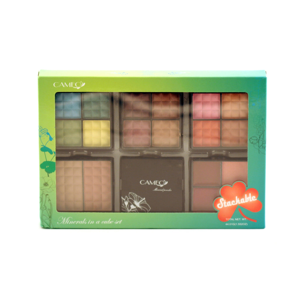 CAMEO MAKE UP KIT - STACKABLEMINERAL CUBE GREEN/CG1830-A