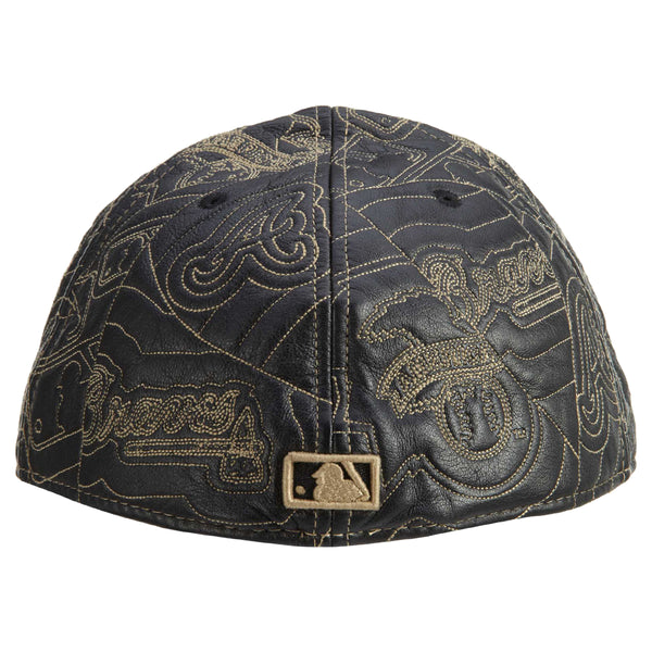 New Era Atlanta Braves 2 Tone Leather Unisex Style : Hat800