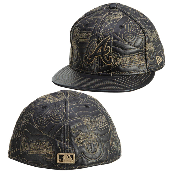 New Era Atlanta Braves 2 Tone Leather Unisex Style : Hat800